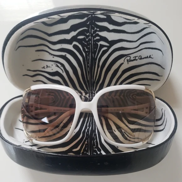 Roberto Cavalli Gradient Talisia 370S White Sunglasses - Picture 1 of 12